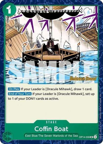 Coffin Boat, The Azure Sea's Seven Release Event Cards OP14-039