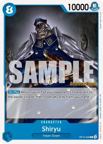Shiryu, The Azure Sea's Seven Release Event Cards OP14-048