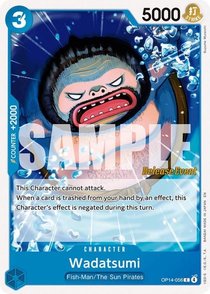 Wadatsumi, The Azure Sea's Seven Release Event Cards OP14-056