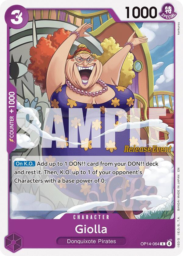 Giolla, The Azure Sea's Seven Release Event Cards OP14-064