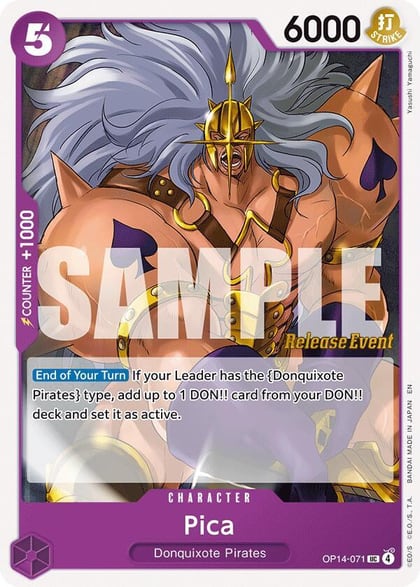 Pica, The Azure Sea's Seven Release Event Cards OP14-071