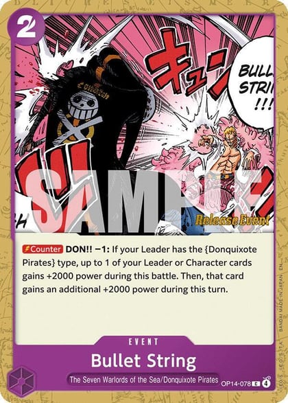 Bullet String, The Azure Sea's Seven Release Event Cards OP14-078