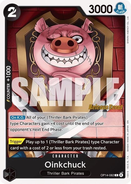 Oinkchuck, The Azure Sea's Seven Release Event Cards OP14-082