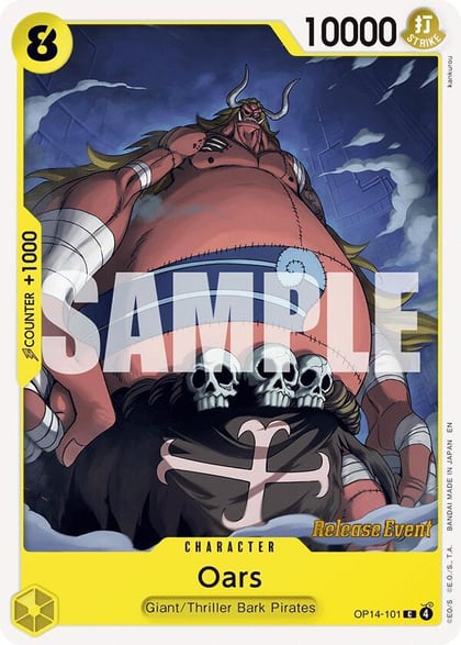 Oars, The Azure Sea's Seven Release Event Cards OP14-101