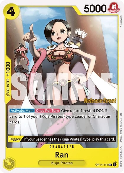 Ran, The Azure Sea's Seven Release Event Cards OP14-114