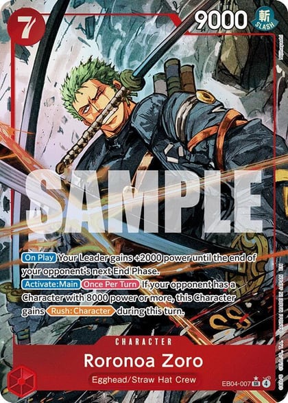 Roronoa Zoro (EB04-007) (Alternate Art), Adventure on Kami's Island EB04-007