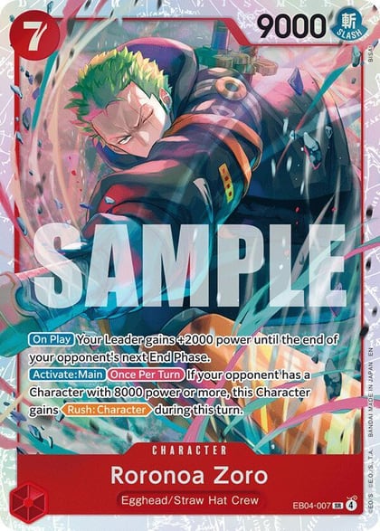 Roronoa Zoro (EB04-007), Adventure on Kami's Island EB04-007