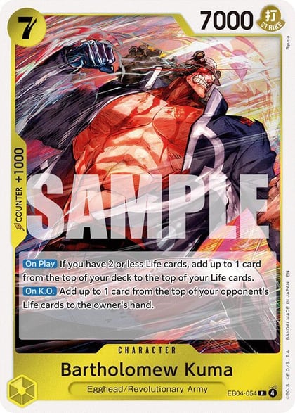 Bartholomew Kuma (EB04-054), Adventure on Kami's Island EB04-054