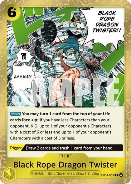 Black Rope Dragon Twister, Adventure on Kami's Island EB04-059