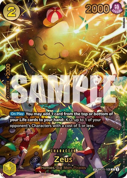 Zeus (SP), Adventure on Kami's Island OP11-106