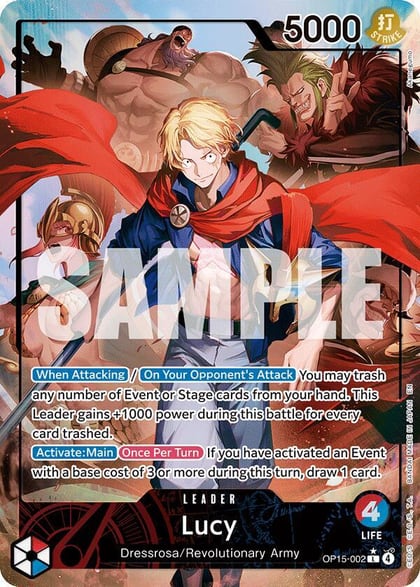 Lucy (Alternate Art), Adventure on Kami's Island OP15-002