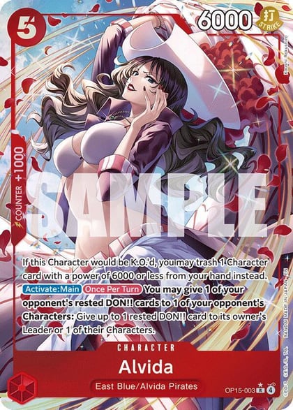 Alvida (Alternate Art), Adventure on Kami's Island OP15-003