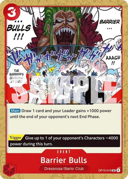 Barrier Bulls, Adventure on Kami's Island OP15-019