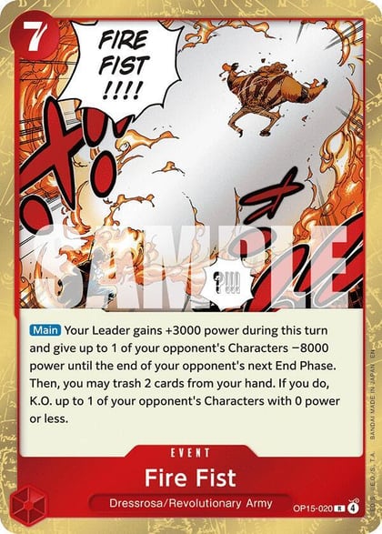 Fire Fist, Adventure on Kami's Island OP15-020