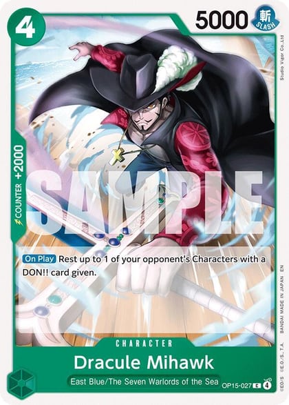 Dracule Mihawk, Adventure on Kami's Island OP15-027
