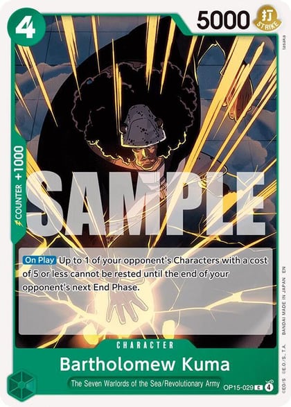 Bartholomew Kuma (OP15-029), Adventure on Kami's Island OP15-029