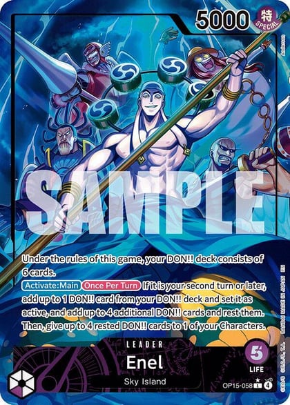 Enel (OP15-058) (Alternate Art), Adventure on Kami's Island OP15-058