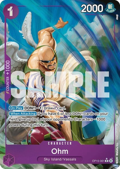 Ohm (Alternate Art), Adventure on Kami's Island OP15-061
