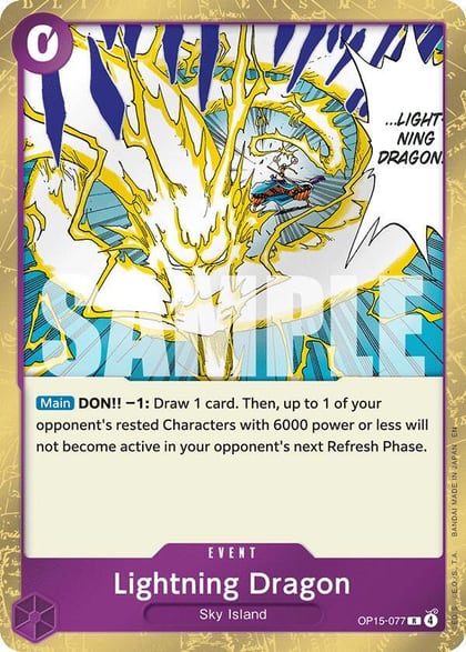 Lightning Dragon, Adventure on Kami's Island OP15-077