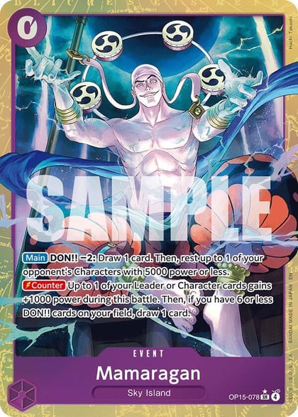 Mamaragan (Alternate Art), Adventure on Kami's Island OP15-078