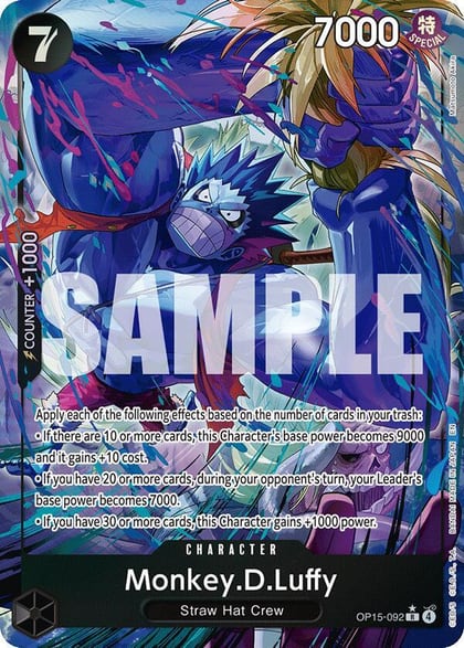 Monkey.D.Luffy (OP15-092) (Alternate Art), Adventure on Kami's Island OP15-092