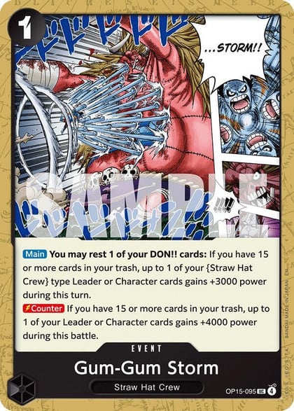 Gum-Gum Storm, Adventure on Kami's Island OP15-095