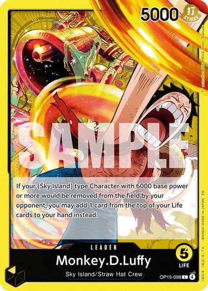 Monkey.D.Luffy (OP15-098), Adventure on Kami's Island OP15-098