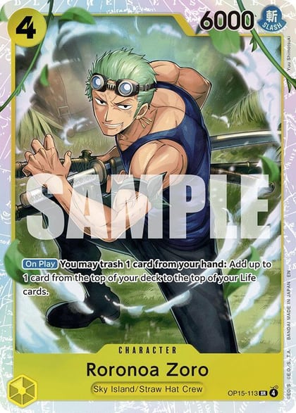 Roronoa Zoro (OP15-113), Adventure on Kami's Island OP15-113