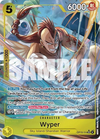 Wyper (Alternate Art), Adventure on Kami's Island OP15-114