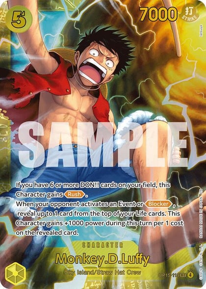 Monkey.D.Luffy (OP15-119), Adventure on Kami's Island OP15-119