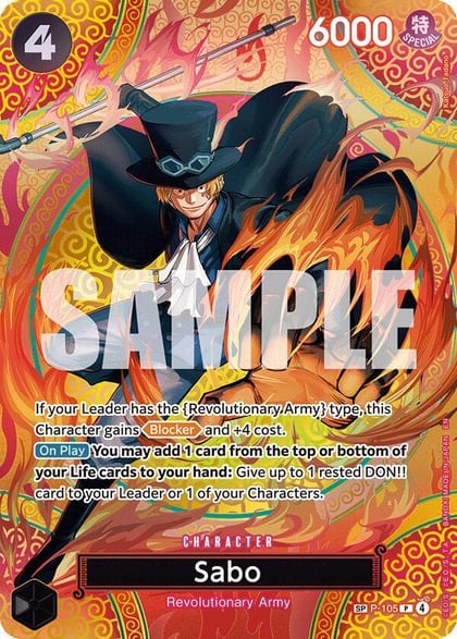 Sabo (P-105) (SP), Adventure on Kami's Island P-105