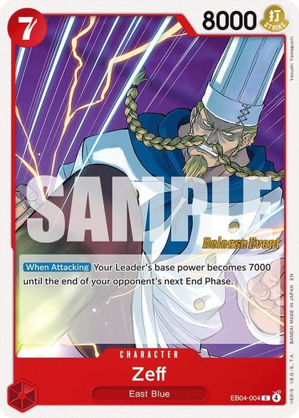 Zeff, Adventure on Kami's Island Release Event Cards EB04-004