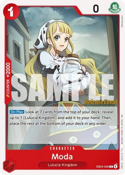 Moda, Adventure on Kami's Island Release Event Cards EB04-006