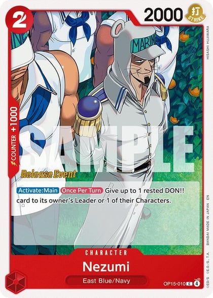 Nezumi, Adventure on Kami's Island Release Event Cards OP15-010