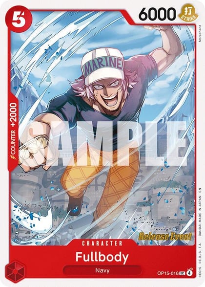 Fullbody, Adventure on Kami's Island Release Event Cards OP15-016