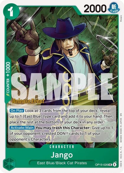 Jango, Adventure on Kami's Island Release Event Cards OP15-026