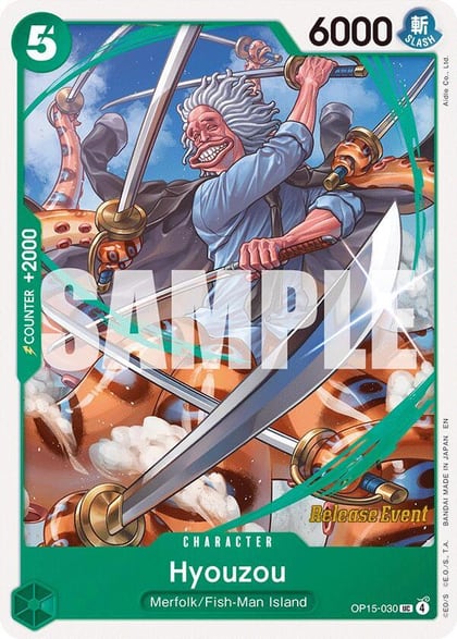 Hyouzou, Adventure on Kami's Island Release Event Cards OP15-030