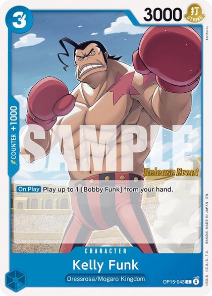 Kelly Funk, Adventure on Kami's Island Release Event Cards OP15-043