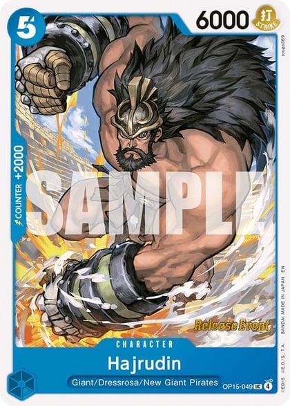 Hajrudin, Adventure on Kami's Island Release Event Cards OP15-049
