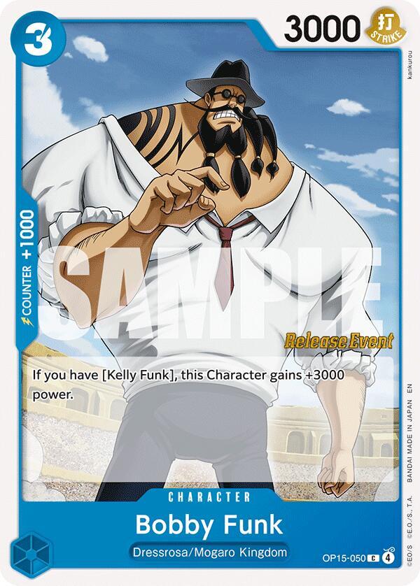 Bobby Funk, Adventure on Kami's Island Release Event Cards OP15-050