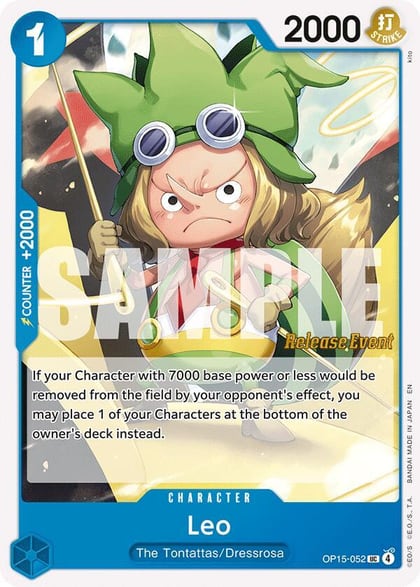 Leo, Adventure on Kami's Island Release Event Cards OP15-052
