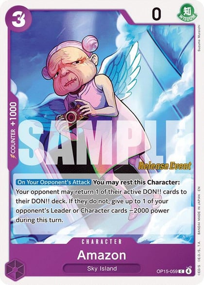 Amazon, Adventure on Kami's Island Release Event Cards OP15-059