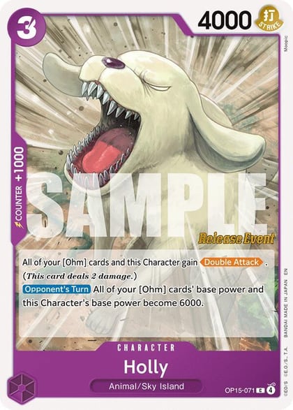 Holly, Adventure on Kami's Island Release Event Cards OP15-071