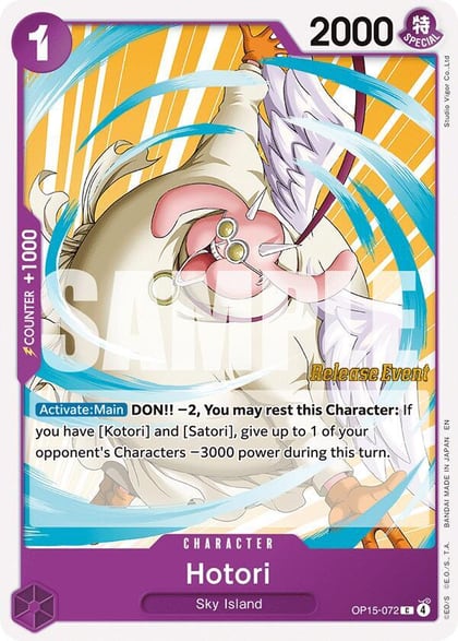 Hotori, Adventure on Kami's Island Release Event Cards OP15-072