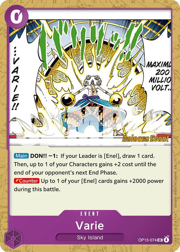 Varie, Adventure on Kami's Island Release Event Cards OP15-074