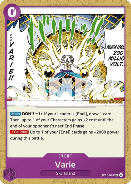 Varie, Adventure on Kami's Island Release Event Cards OP15-074