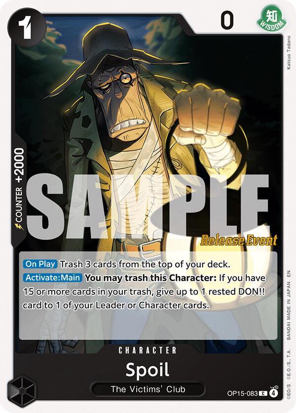 Spoil, Adventure on Kami's Island Release Event Cards OP15-083