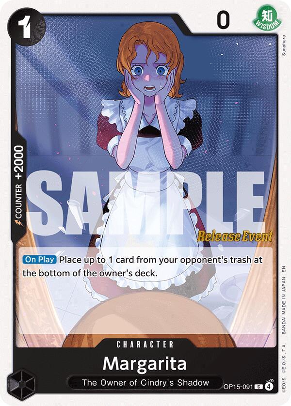Margarita, Adventure on Kami's Island Release Event Cards OP15-091