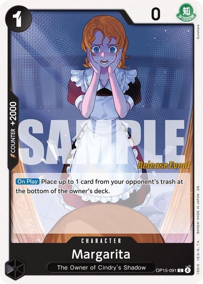 Margarita, Adventure on Kami's Island Release Event Cards OP15-091