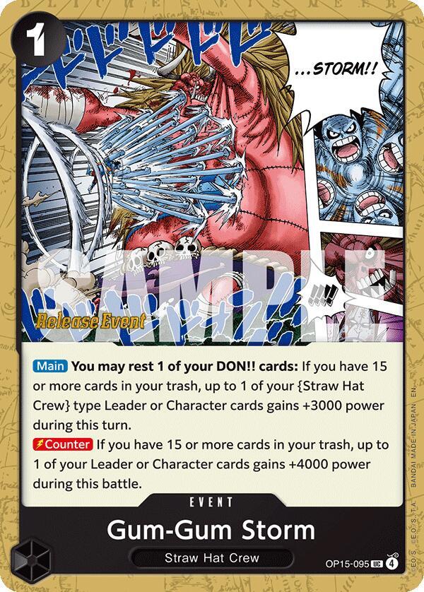 Gum-Gum Storm, Adventure on Kami's Island Release Event Cards OP15-095